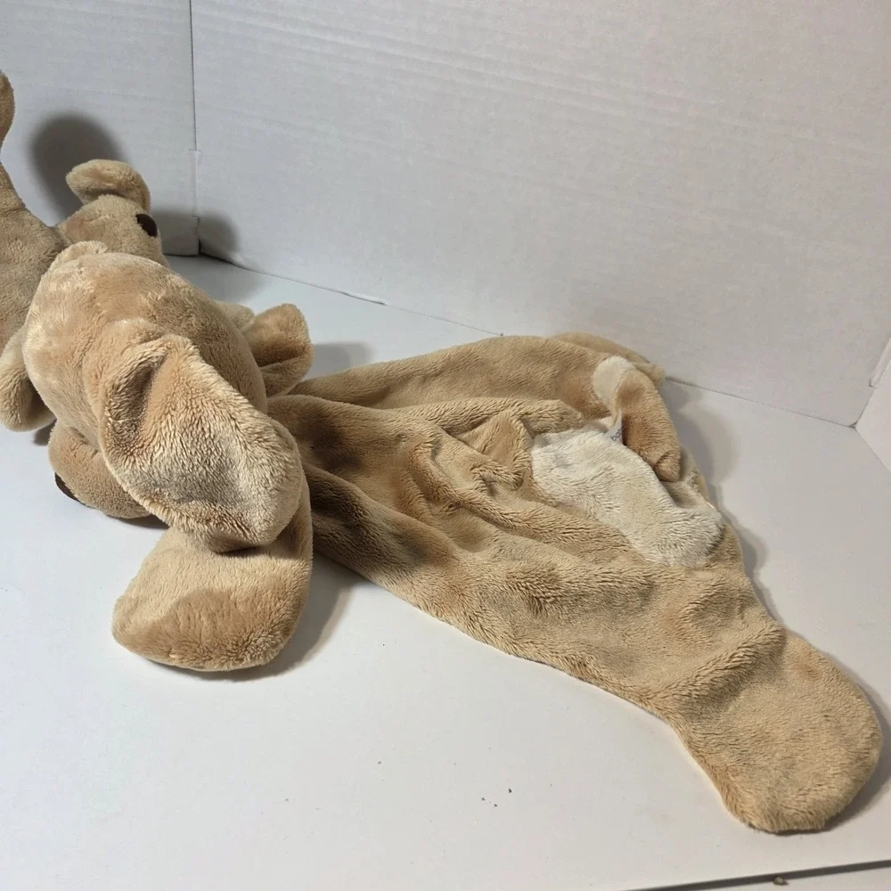 Baby Gund Spunky Huggybuddy Tan Puppy Dog Lovey Security Blanket / Spunky Dog Pl